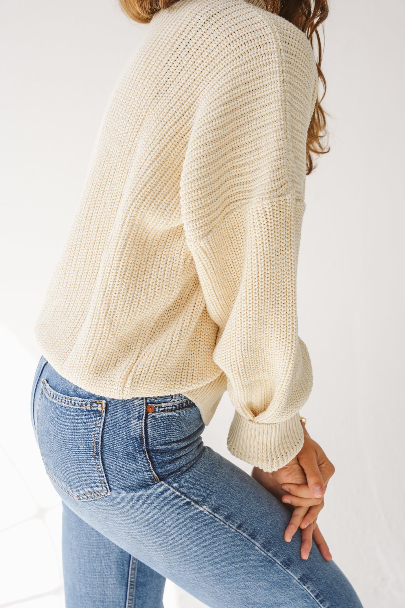 Cotton cardigan ecru